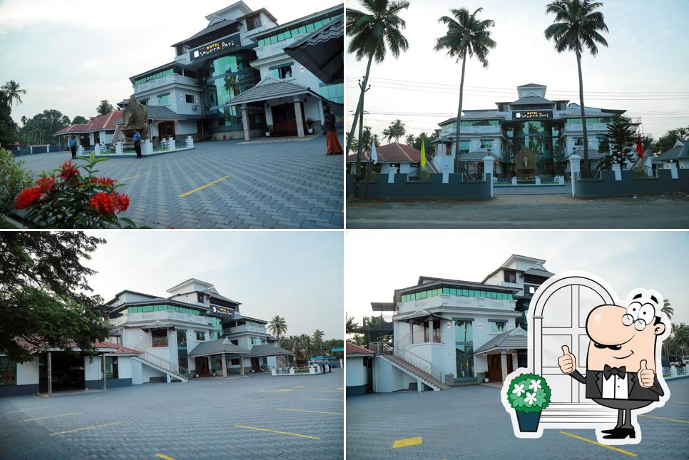 The outside part is an important feature of Hotel Savera Park