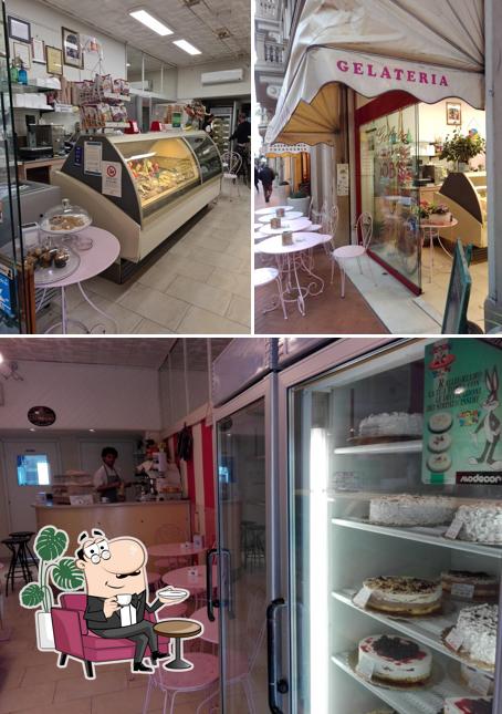 Gli interni di Gelateria Job's Bordighera