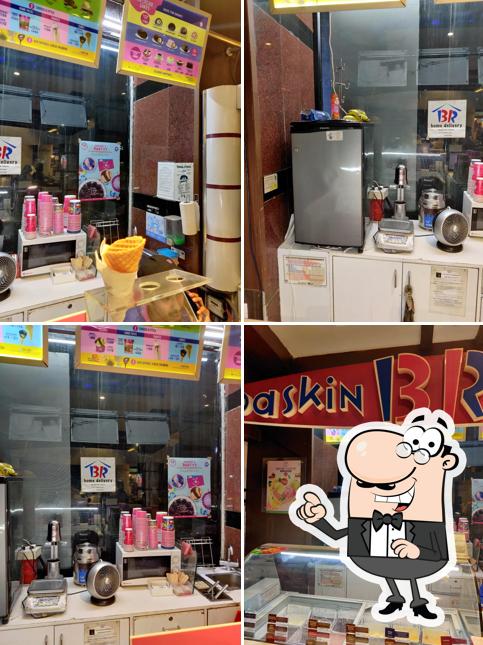 The interior of Baskin Robbins