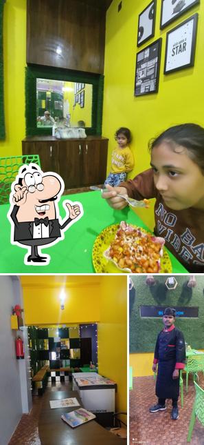 Check out how Blue moon cafe & veg restaurant looks inside
