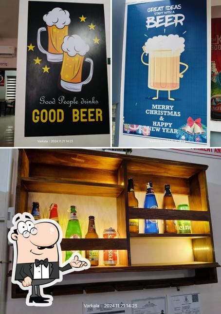 The interior of ktdc Varkala beer parlour