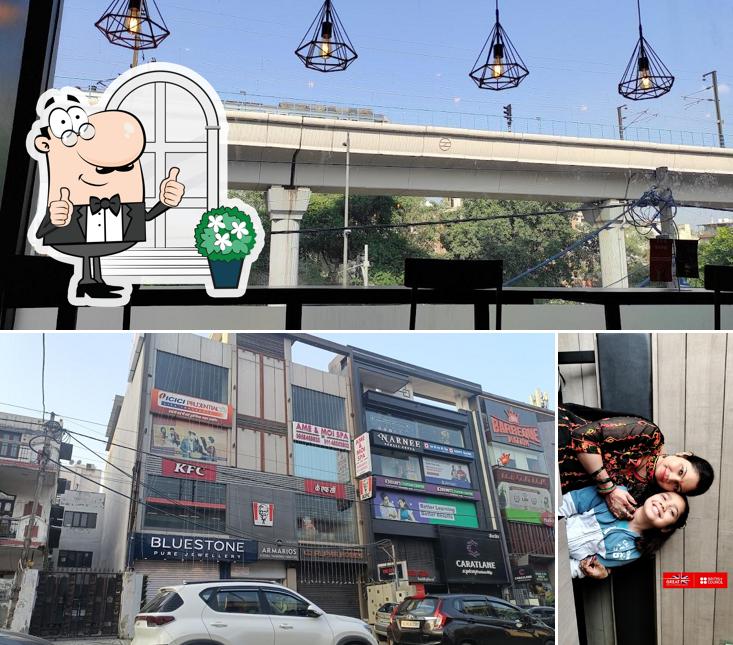 This is the photo depicting exterior and food at KFC