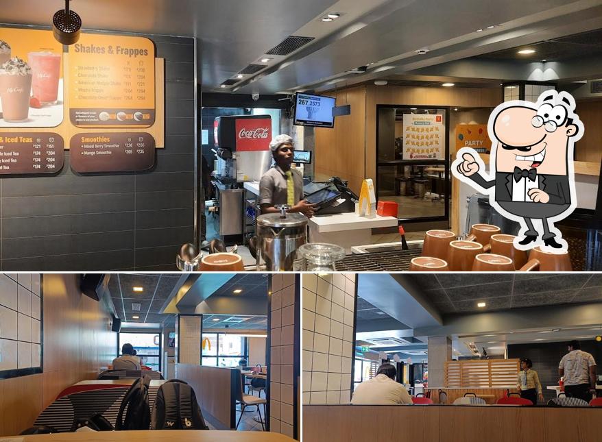 The interior of McDonald's