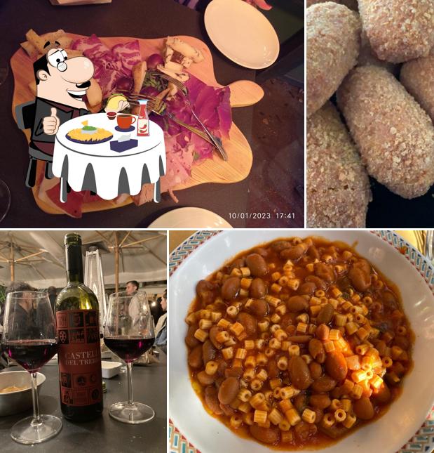 Piatto di formaggi al Enoteca Carso