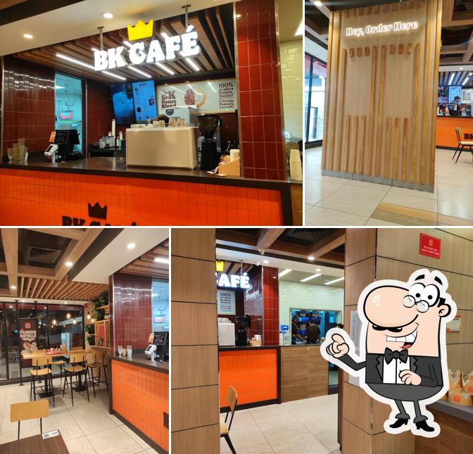 The interior of Burger King