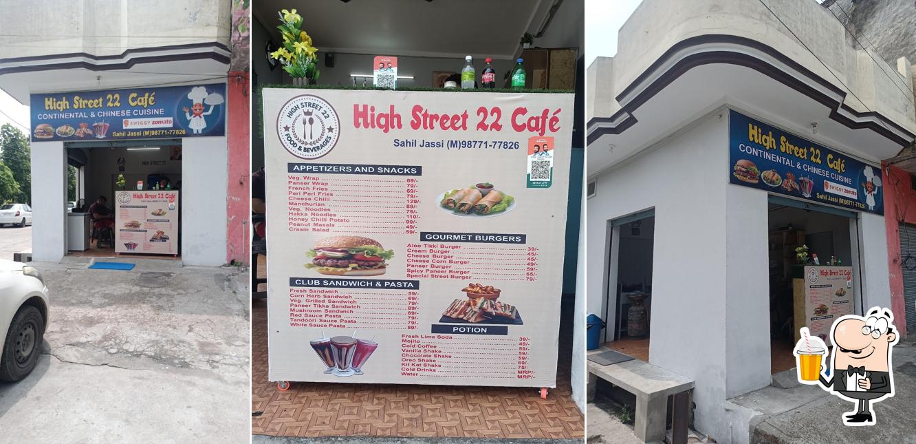 Enjoy a drink at High Street 22 cafe
