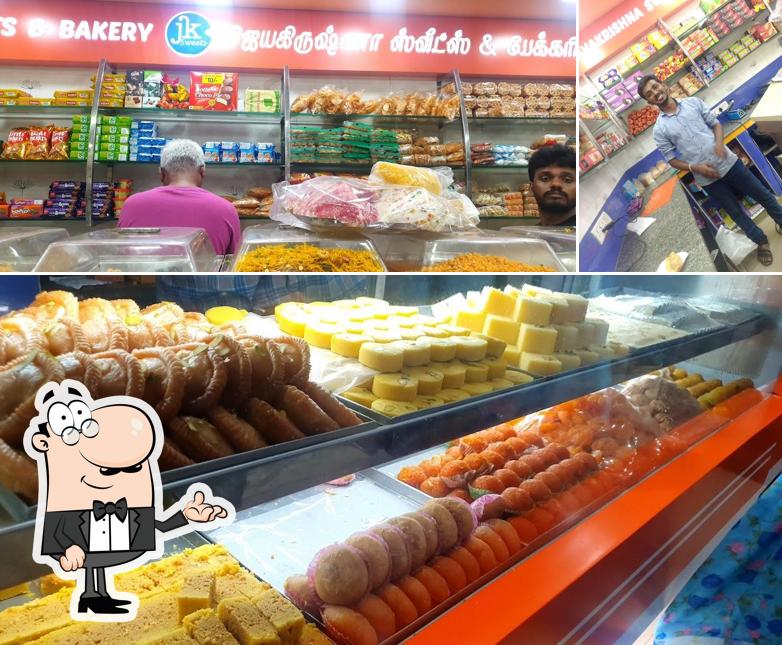 The interior of Sri Jaya Krishna Bakery