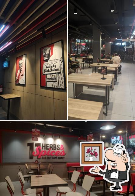 The interior of KFC