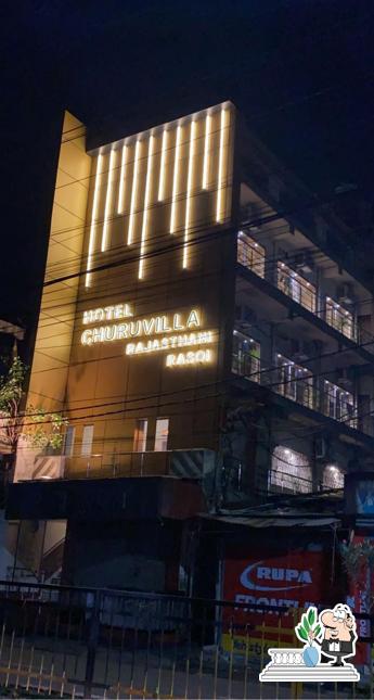 The exterior of Hotel Churuvilla
