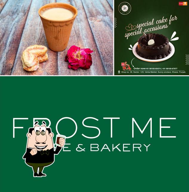 Enjoy a beverage at Frost me cafe