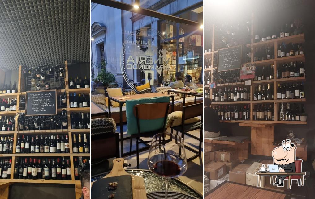 Gli interni di Vineria Giramondo