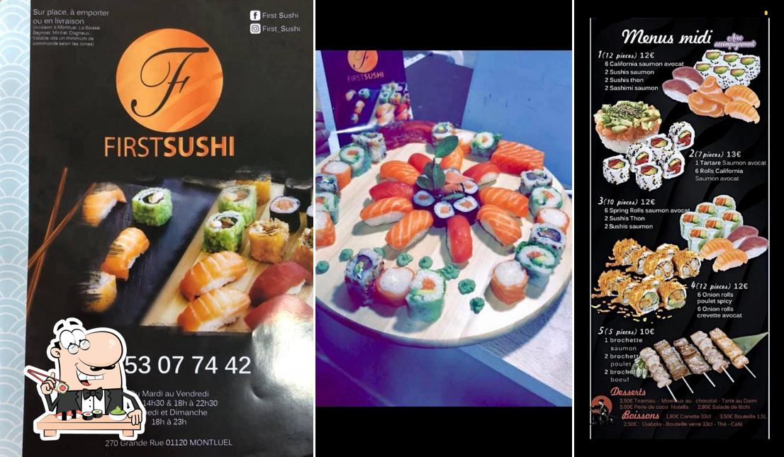 Choisissez différentes options de sushi