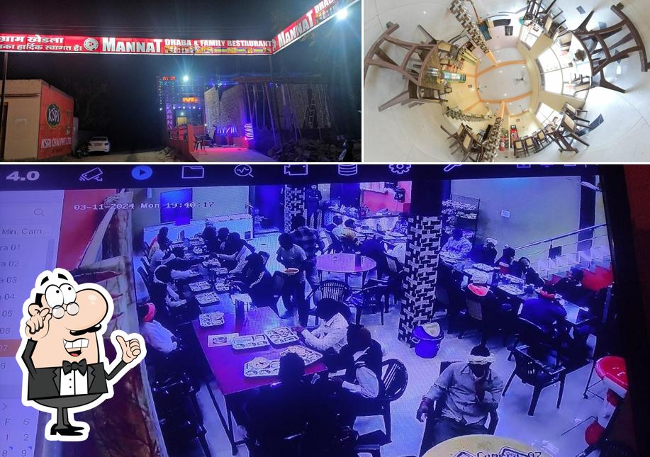 The image of Mannat Dhaba and hotel’s interior and exterior