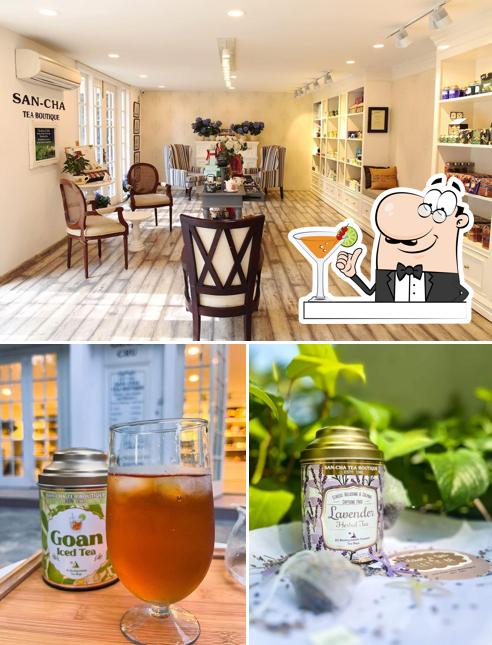 The picture of Sancha Tea Boutique’s drink and interior