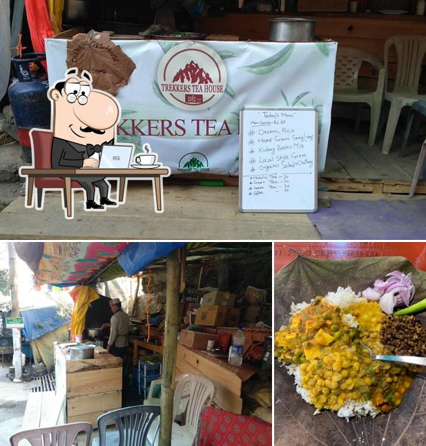 The interior of Bishnu Trekkers Tea Houss