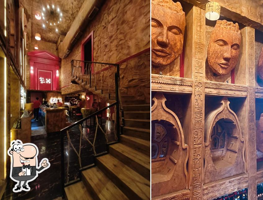 The interior of Kave - Sky.Sip.Dine