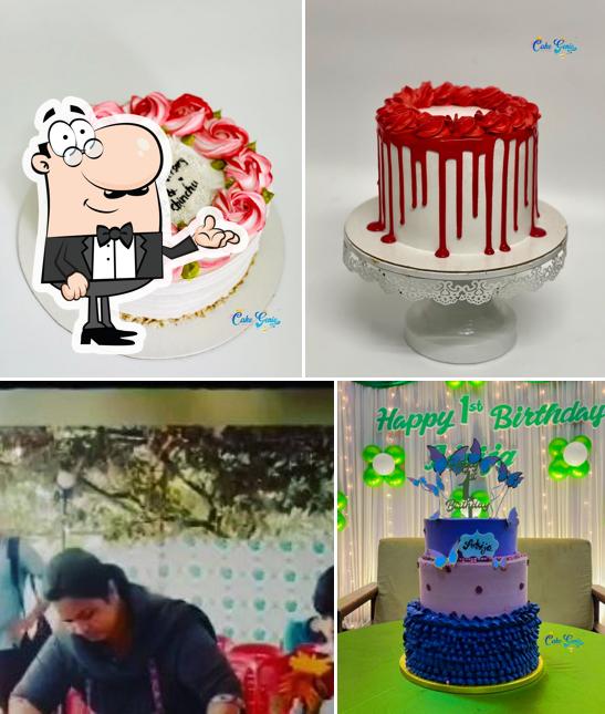 Among different things one can find interior and food at The Cake Genie