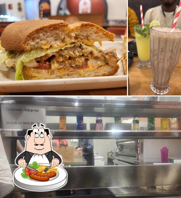 Pulled pork sandwich at Aarch Pizza