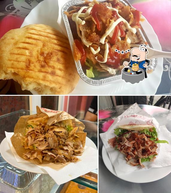 Panino con maiale stirato al Donar Kebab