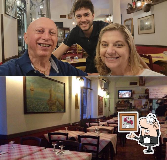 Gli interni di Taverna Sacchetti