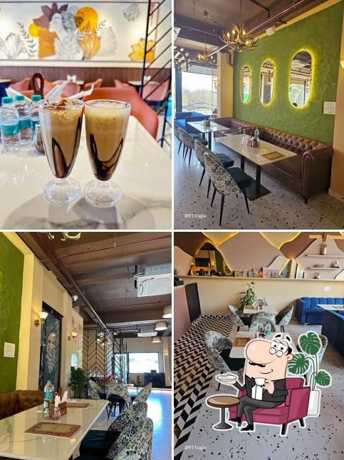 The interior of Refections Cafe