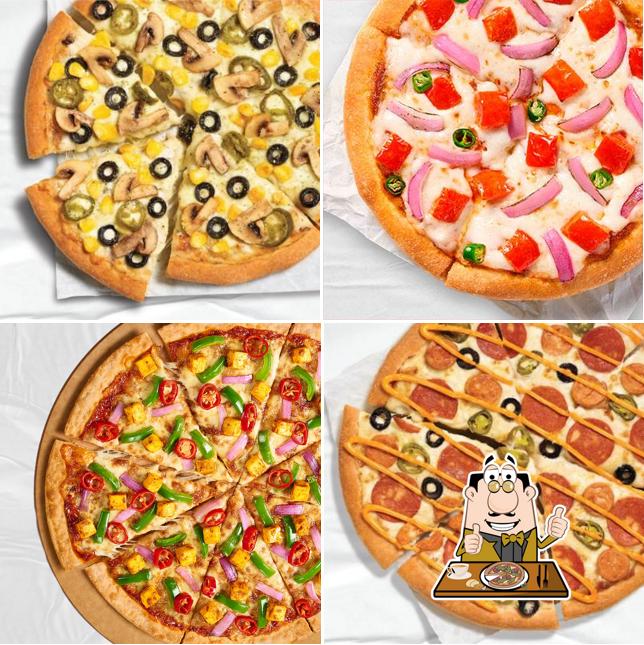 Pick various kinds of pizza