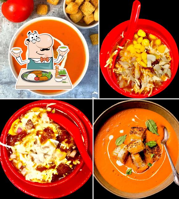 Food at Sonu Soup Corner