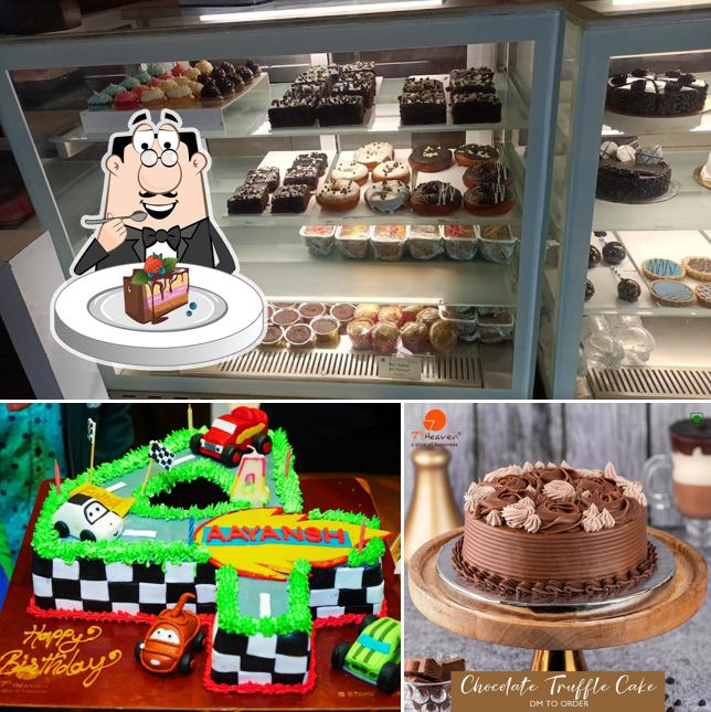 Chocolate cake at 7th Heaven Giridih
