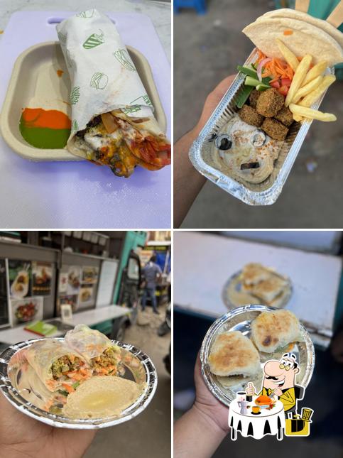 Food at Falafel house