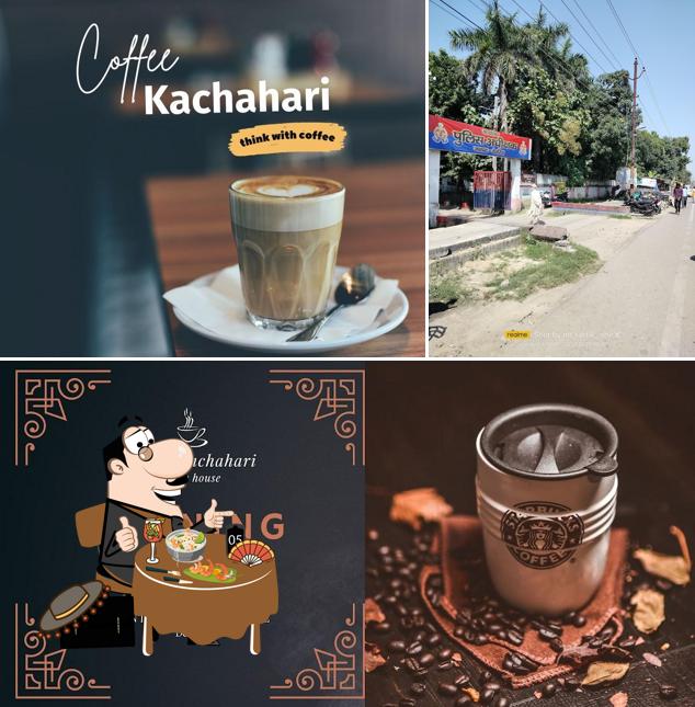 Among different things one can find food and exterior at Coffee Kachahari