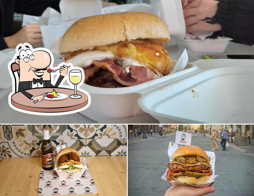 Panino con maiale stirato al Ciacco Burger