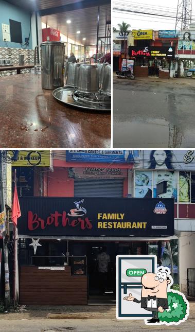 The exterior of Brothers family restaurant