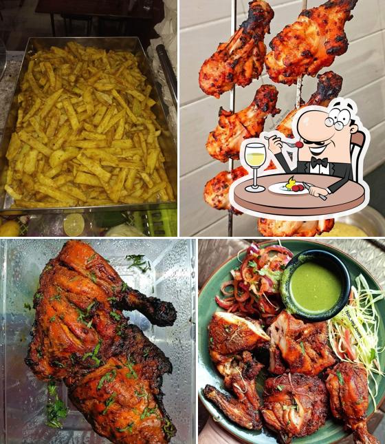 Tandoori chicken at Saran Chicken Center Kalka