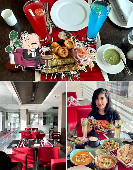 The restaurant's interior and beverage