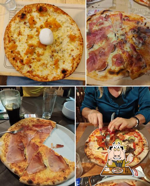 A Pizzeria Al Portego Sovizzo, puoi ordinare una bella pizza