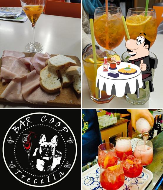 Piatto di formaggi al Bar coop Trecella