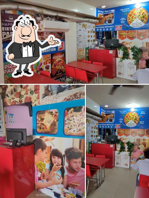 The interior of Dmon's Pizza