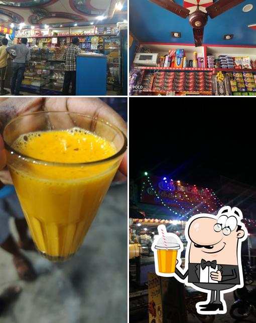 Enjoy a drink at Shree Lakshmi Bakery
