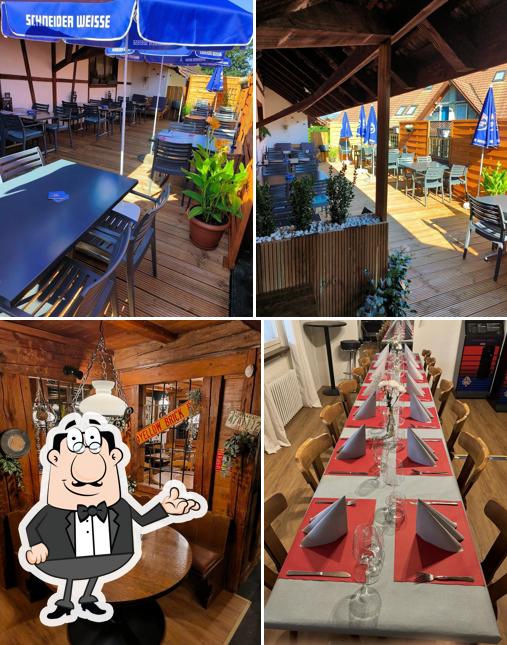 Gli interni di Restaurant im Rank