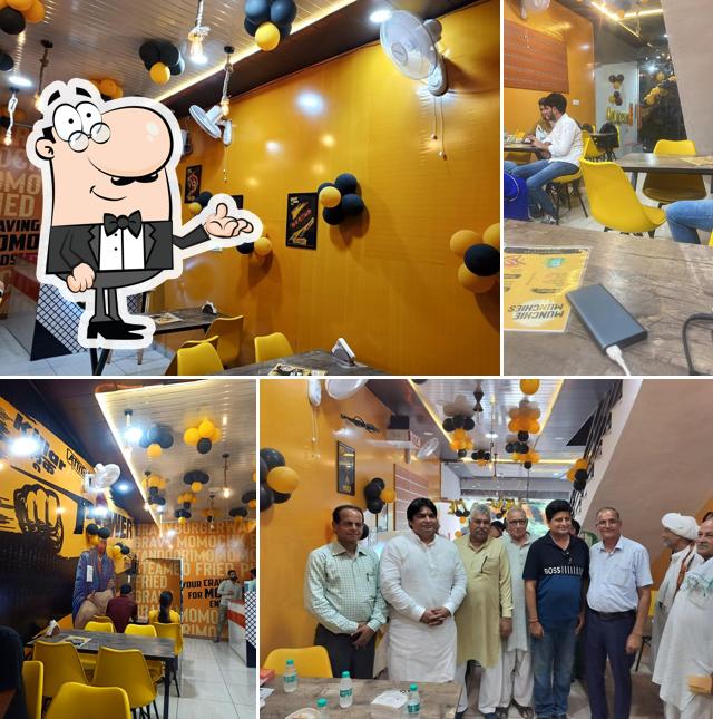 The interior of Rowdy Momo Café Rewari
