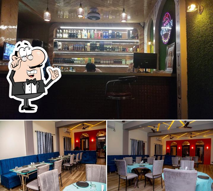 The interior of Hotel Visava Family AC Restaurant And Party Hall