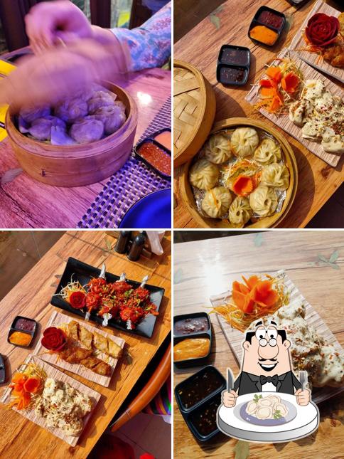 Dumplings at Momo Magic Cafe