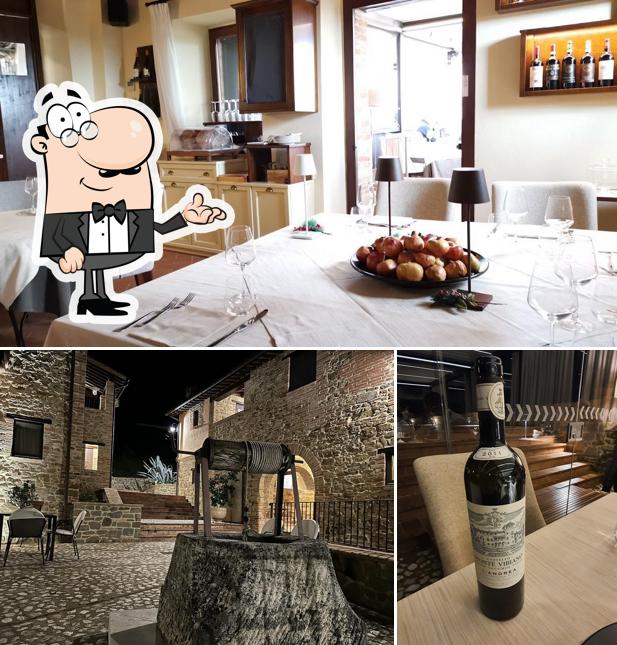 La immagine di interni e bevanda da Borgo Sant'Apollinare - Resort