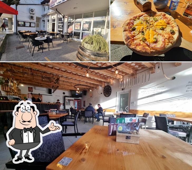 Dai un’occhiata alla foto che presenta la interni e pizza di Buffet pod trančo
