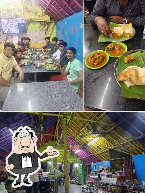Among different things one can find interior and food at Hani Mess