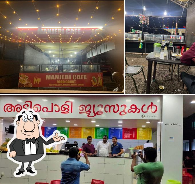 The interior of manjeri Cafe