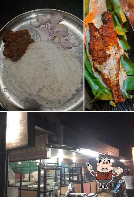 The restaurant's food and exterior