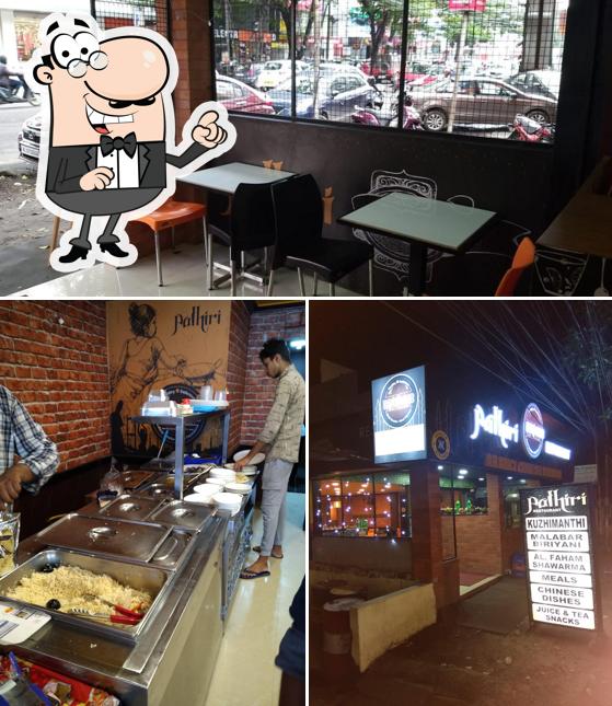 The interior of Pathiri Restaurant Palarivatom