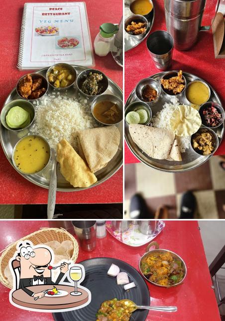 Meals at Peace Restaurant (Pure Vegetarian)