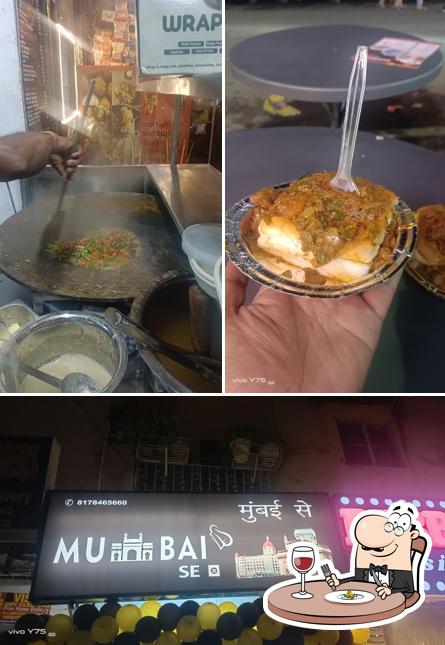 This is the image showing food and interior at Mumbai se